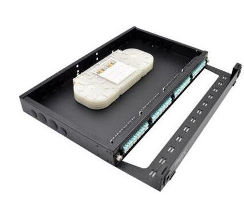 19" FTTH MPO MTP প্যাচ প্যানেল LC 1U ফাইবার ক্যাসেট মডিউল র্যাক মাউন্ট
