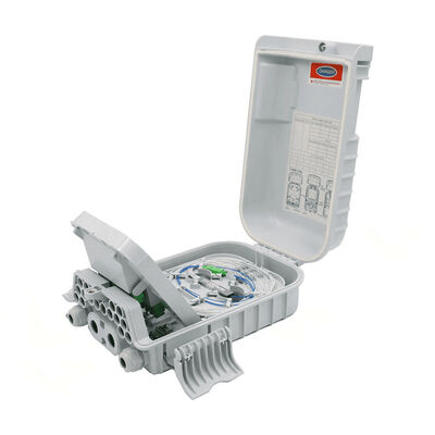 FTTx 1x8 PLC ফাইবার অপটিক স্প্লিটার বক্স বিতরণ IP68 16 কোর