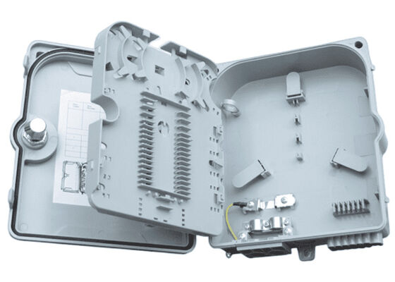 ফাইবার অপটিক টার্মিনাল বক্স 12পোর্ট SC/LC/ST/FC IP-66 UPC/APC হালকা ধূসর FTTH