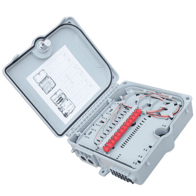 ফাইবার অপটিক টার্মিনাল বক্স 12পোর্ট SC/LC/ST/FC IP-66 UPC/APC হালকা ধূসর FTTH