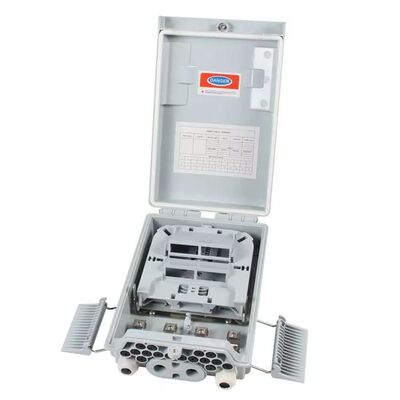 SM/MM ফাইবার অপটিক স্প্লিটার বক্স হালকা ধূসর 1x8 PLC স্প্লিটার