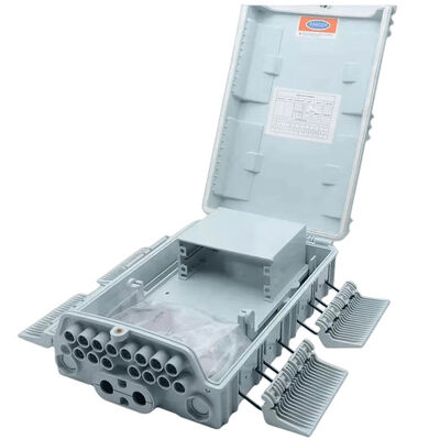 18F 16 পোর্ট ফাইবার অপটিক স্প্লিটার বক্স 1*16 LGX PLC ওয়াল মাউন্ট