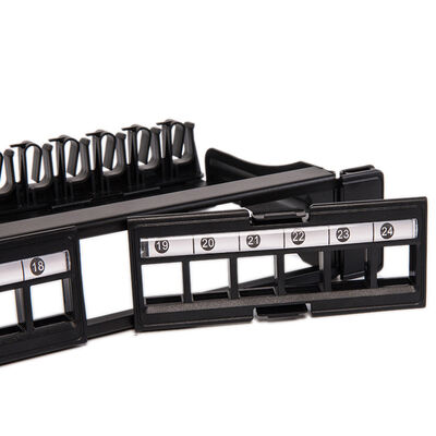 CAT5 CAT6 নেটওয়ার্ক প্যাচ প্যানেল UTP খালি আনলোড RJ45 24 পোর্ট প্যাচ প্যানেল